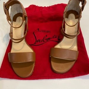 CHRISTIAN LOUBOUTIN SANDALS SIZE 39 1/2 (us 9 1/2)